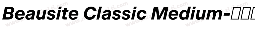 Beausite Classic Medium字体转换